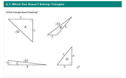 Finding side lengths of triangles Image