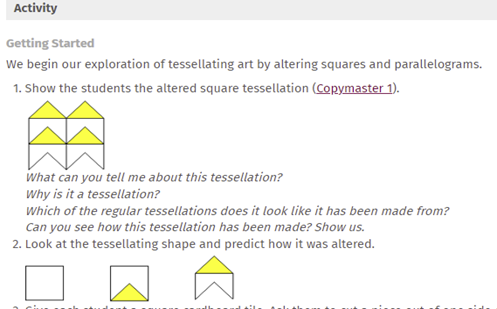 Tessellating art Image