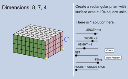 Creating rectangular prisms with given surface area  Image