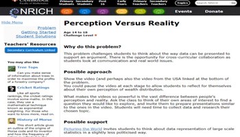 Perception versus reality Image