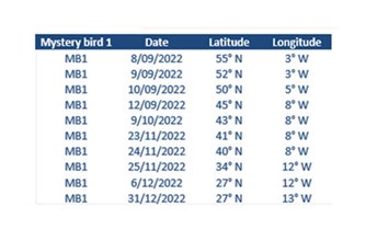 Osprey position and location Image