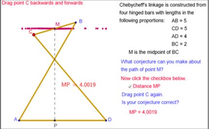 reSolve: Mechanical Linkages: Geometry Proofs Image