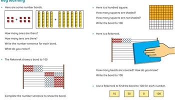 Addition and subtraction: fact families, bonds and making ten Image