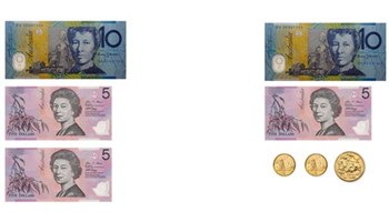 Compare and contrast money values Image