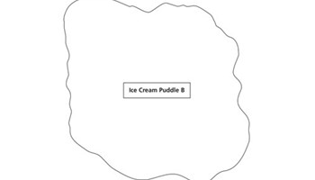 Ice cream puddles Image