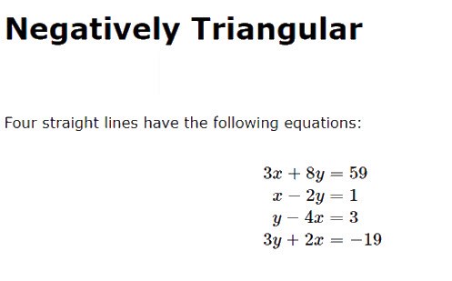 Negatively triangular Image