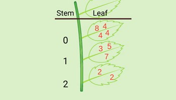 Stem and leaf plots Image