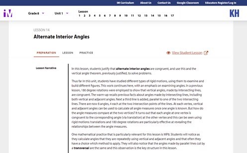 Alternate interior angles  Image
