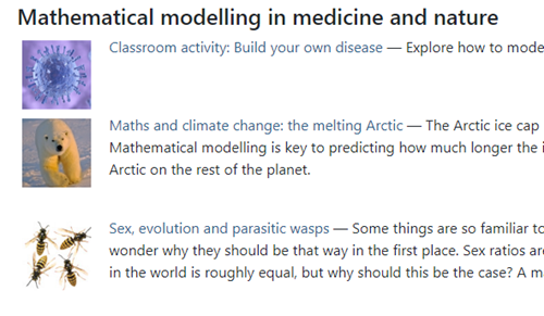 Teacher package: Mathematical modelling Image