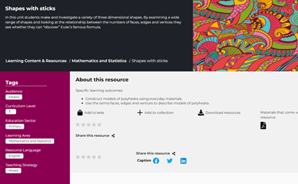 Shapes with sticks Image