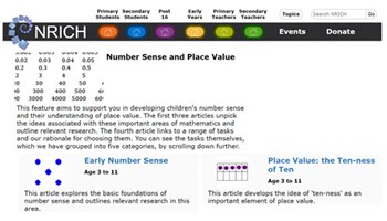 Number sense and place value Image