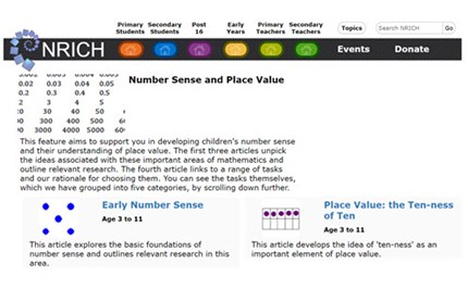 Number sense and place value Image