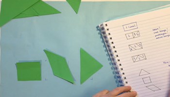 Tangrams 3 – exploring halves Image