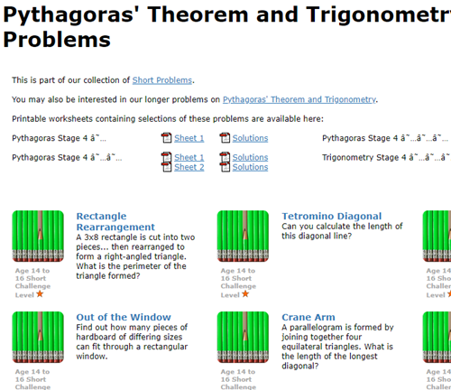 Pythagoras problems Image