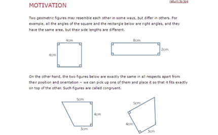 Congruence of plane figures  Image