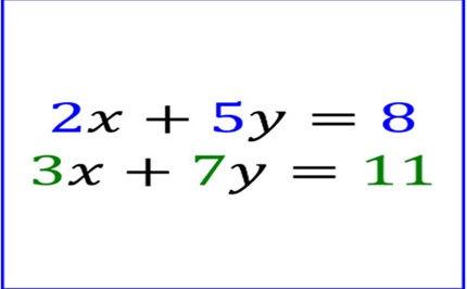 Simultaneous equations Image