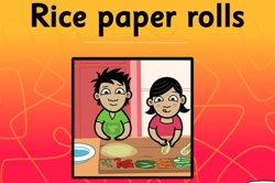 Rice paper rolls: Analogue and digital Image