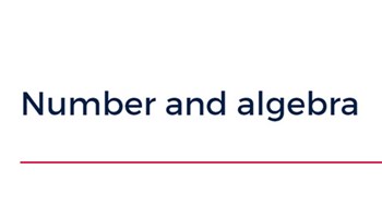 NSW DET guide: Number and algebra Image