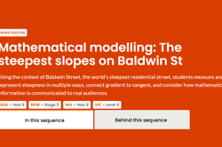 Mathematical modelling: The steepest slopes on Baldwin St  Image