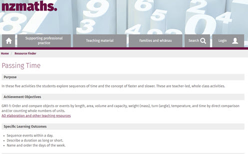 Time and duration: Foundation: Planning tool