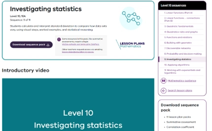 Investigating Data In Math Investigating statistics (11 lessons)