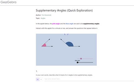 Supplementary angles  Image