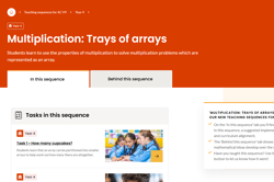 Multiplication: Trays of arrays Image