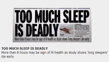Sleep: the silent killer Image