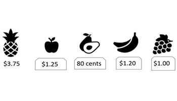 Assessment task: Fruit shopping Image