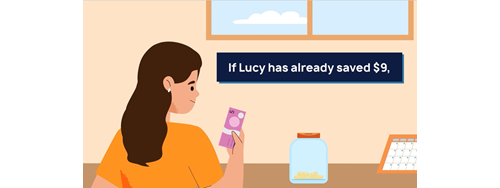 A child with money. 