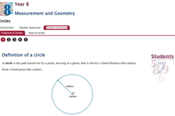 Year 8: Circles Image