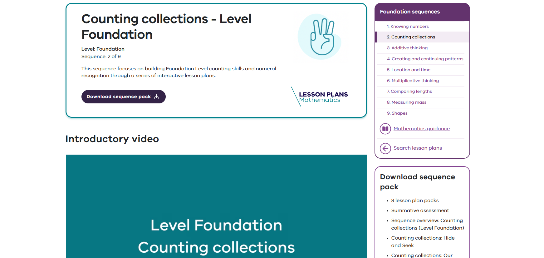 Counting collections - Level Foundation Image