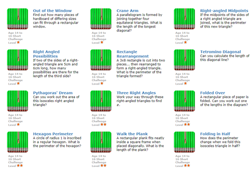 Pythagoras' theorem and trigonometry: Short problems Image