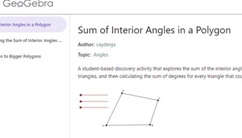 Sum of interior angles in a polygon  Image