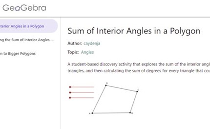 Sum of interior angles in a polygon  Image