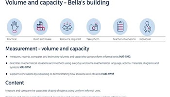 Volume and capacity – Bella's building Image