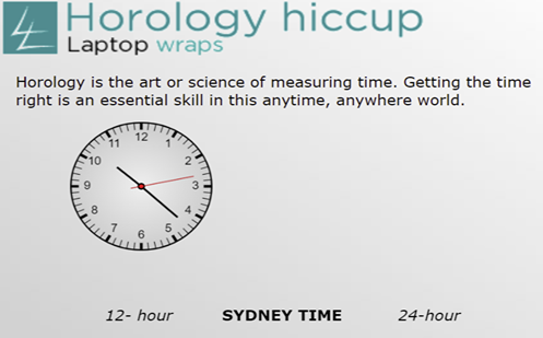 Horology hiccup  Image