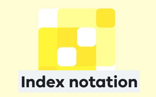 Index notation Image