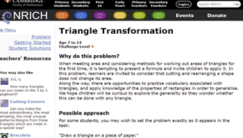 Triangle transformation Image