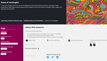 Areas of rectangles Image