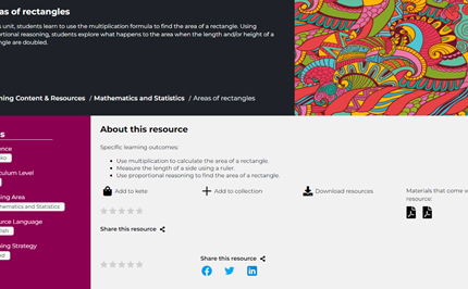 Areas of rectangles Image